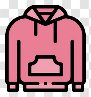 Hoodie Logo - Pink Hoodie With Pockets Transparent PNG