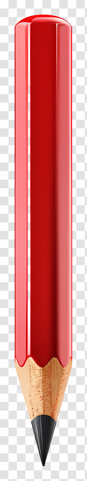 Red Pencil - Red Pencil For Drawing Transparent PNG