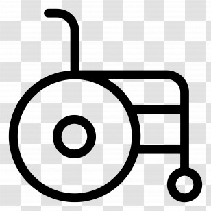 Wheelchair - Wheelchair Icon Representing Accessibility Transparent PNG