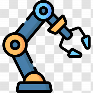 Robotic Arm - Illustration Of A Robotic Arm For Automation Transparent PNG