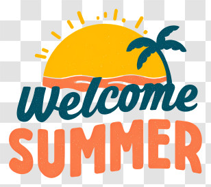 Welcome Summer - Welcome Summer Tropical Badge Transparent PNG