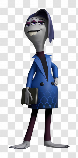 Monsters At Work - Animated Character With Book Transparent PNG