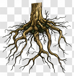 Plant Root - Tree Roots Illustration Transparent PNG