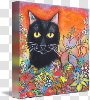 Kitten Painting Whiskers Black Cat Acrylic Paint - Small To Medium Sized Cats Transparent PNG