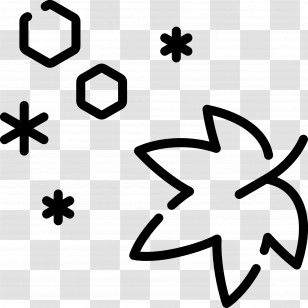 Autumn Leaves - Leaf And Snowflakes Icon Transparent PNG