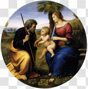 Scottish National Gallery Madonna With Beardless St. Joseph Canigiani Holy Family The Of Francis I Alba - Edinburgh - Mary Transparent PNG