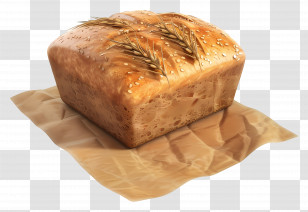Whole Wheat Bread - Freshly Baked Whole Grain Bread Transparent PNG
