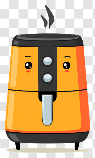 Cartoon Air Fryer - Cute Air Fryer Cartoon Illustration Transparent PNG