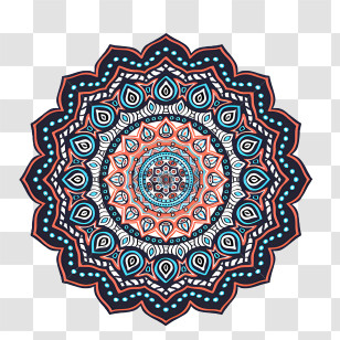Blumen - Intricate Mandala Pattern Transparent PNG