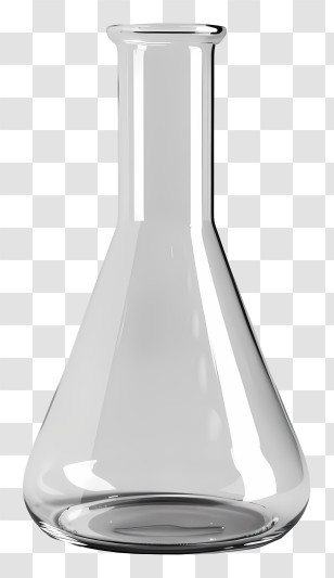Laboratory Flask - Clear Glass Flask For Laboratory Use Transparent PNG