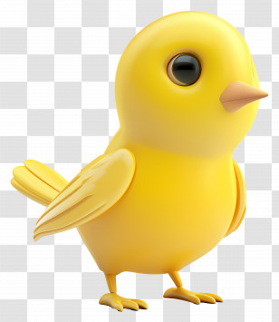 Yellow Bird - Yellow Bird Cartoon Illustration Transparent PNG