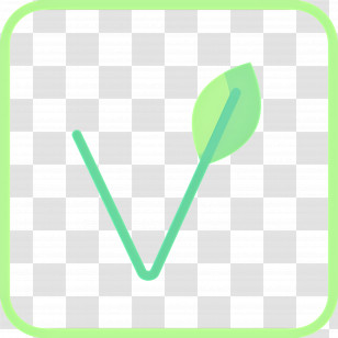 Vegetarian Symbol - Green Leaf Check Icon Transparent PNG