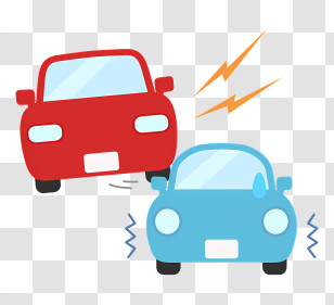 Icon - Colorful Illustration Of Car Crash Collision Transparent PNG