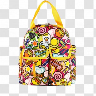 B.Duck Bag Backpack Shopping - Child - Cute Colored Transparent PNG