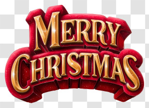 Christmas Word - Merry Christmas Festive Greeting Transparent PNG