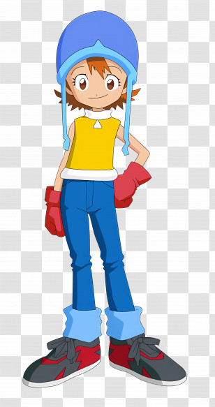 Digimon Season - Anime Character With Blue Helmet Transparent PNG