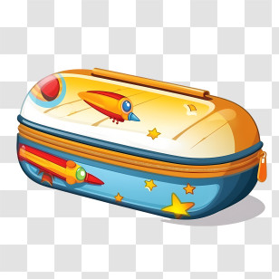 Pencil Case - Space-Themed Creative Pencil Case For School Supplies Transparent PNG