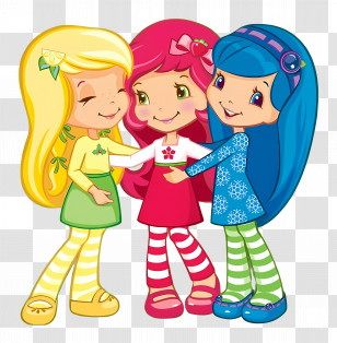 Lemon Meringue - Three Friends Hugging Transparent PNG