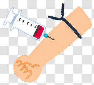 Clipart - Illustration Of Injection Process On Arm Transparent PNG