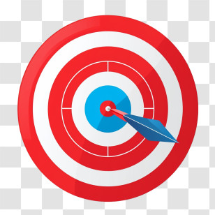 Target - Dartboard With Blue Dart Transparent PNG