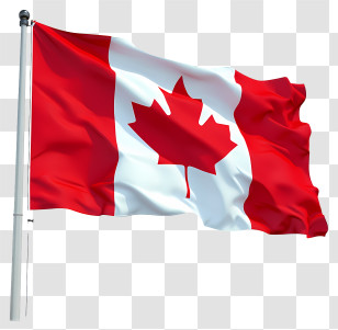 Flag Of Canada Day - Flat Design Of Canadian Flag Transparent PNG