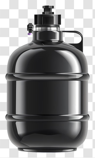 Cooking Gas Cylinder - Black Water Jug For Hydration Transparent PNG