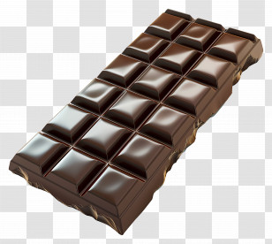 Dark Chocolate - Dark Chocolate Bar With Rich Texture Transparent PNG