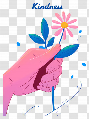 World Kindness Day - Kindness Flower Illustration Transparent PNG