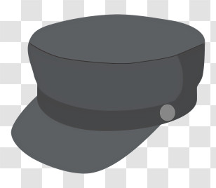 Clipart - Black Peaked Cap Illustration Transparent PNG