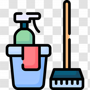 Cleaning Mop - Cleaning Tools Set For Home Maintenance Transparent PNG