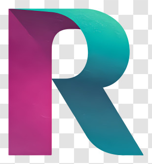 Rom Logo - Gradient R Letter Logo Transparent PNG