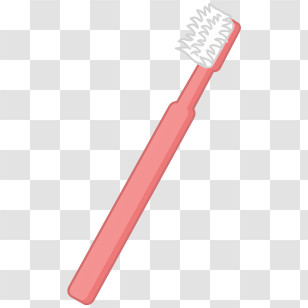 Icon - Pink Cartoon Toothbrush Illustration Transparent PNG