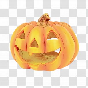 Cartoon Halloween Pumpkin - Strategic Management - Vegetarian Food Transparent PNG