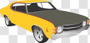 Classic Car Chevrolet Chevelle Vector Graphics Transparent PNG