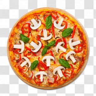 Pizza Oven Baking Stone Tray - Sheet Pan - Mushrooms Transparent PNG