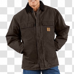 Carhartt Coat Jacket Workwear Lining - Sweatshirt - Pocket Transparent PNG