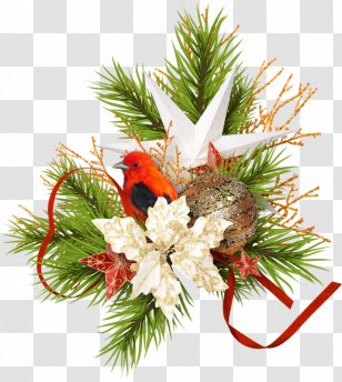 Christmas Day New Year Ornament Image - Flower Arranging - Tree Transparent PNG