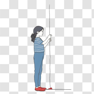 Little Girl
 - Girl Pulling Rope Illustration Transparent PNG