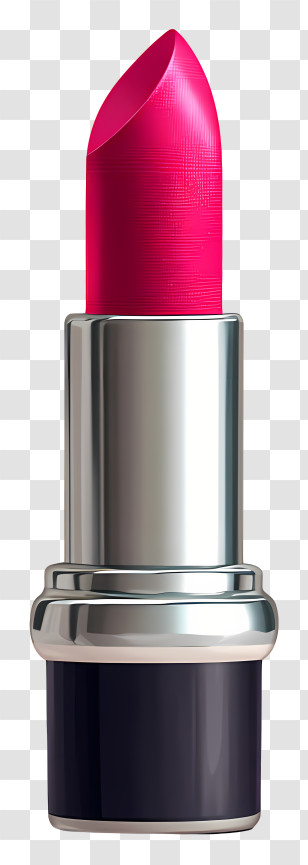 Hot Pink Lipstick Print - Pink Lipstick Transparent PNG