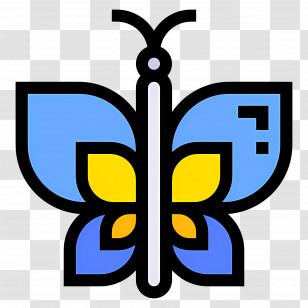 Blue Butterfly - Colorful Butterfly In Nature Transparent PNG