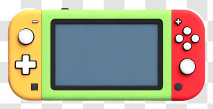 Nintendo Switch - Colorful Handheld Gaming Console Transparent PNG