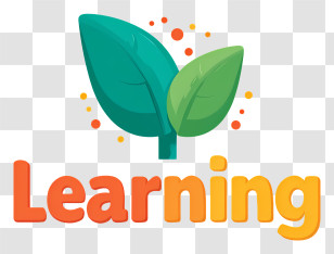 Learning Logo - Learning Green Leaf Logo Transparent PNG