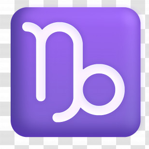 Capricorn Emoji - Capricorn Zodiac Sign Symbol Transparent PNG