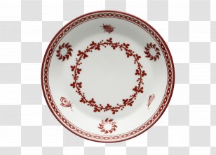 Plate Porcelain Saucer Tableware Maroon Transparent PNG