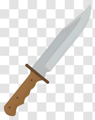 Knife - Silver Knife With Wooden Handle Design Transparent PNG