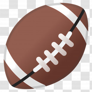 American Football Emoji - American Football Illustration Transparent PNG