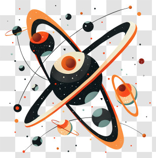 Atoms - Illustration Of Atomic Structure Transparent PNG