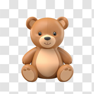 Teddy Bear Day - Adorable Brown Teddy Bear Illustration Transparent PNG