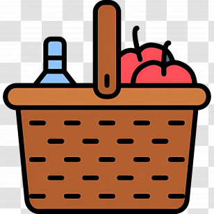 Food Gift Baskets - Picnic Basket With Food For Outdoor Activities Transparent PNG