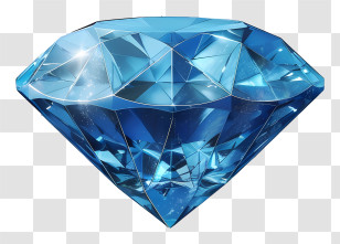 Diamond - Shimmering Blue Diamond Jewelry Transparent PNG
